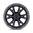 Fuel Off-Road Catalyst Gloss Black Brushed Dark Tint wheel - view 3