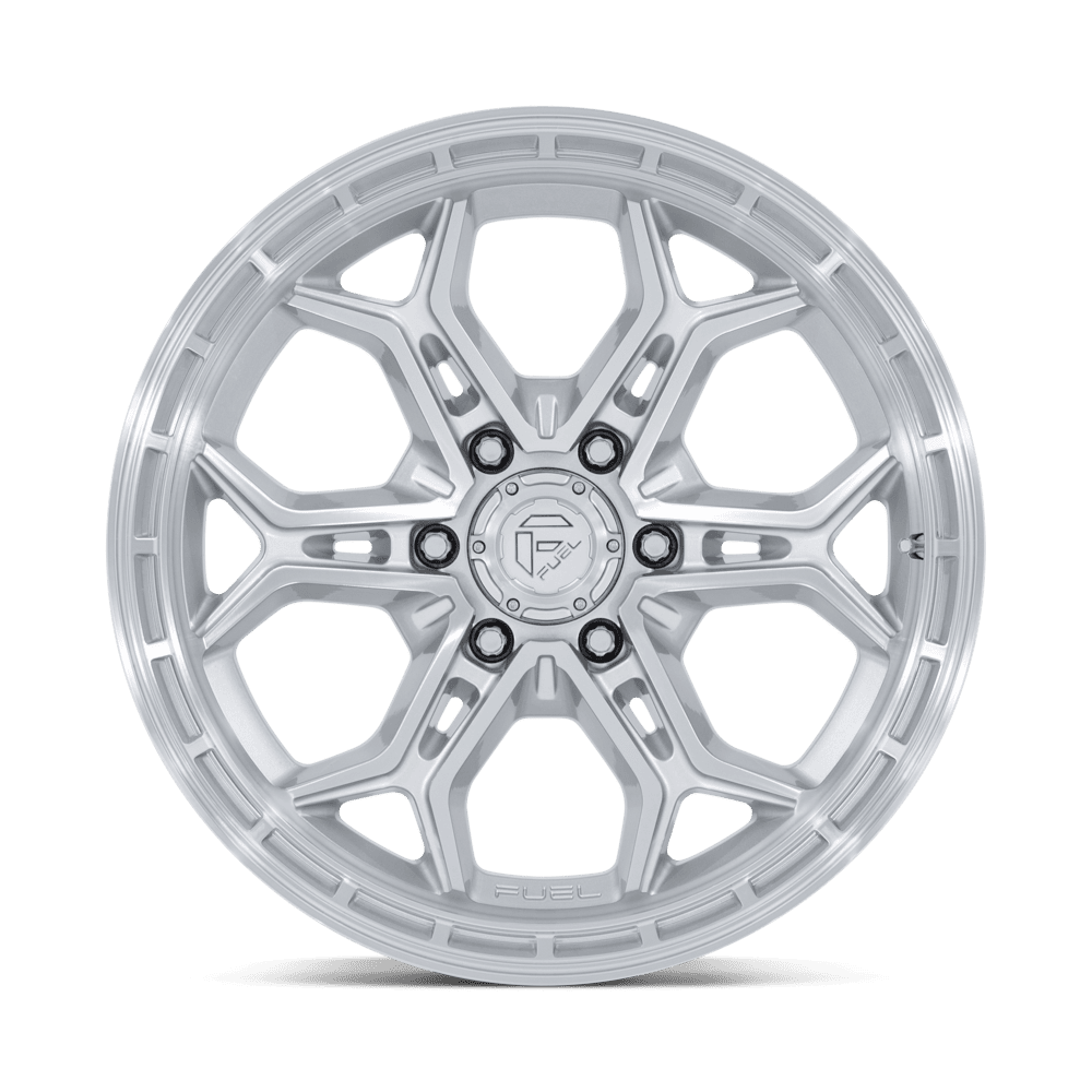 Fuel Off-Road Heathen Gloss Silver w/ Machined Face wheel - view 3