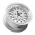 Vors AR1 Silver Machined Face wheel — lip and spoke detail