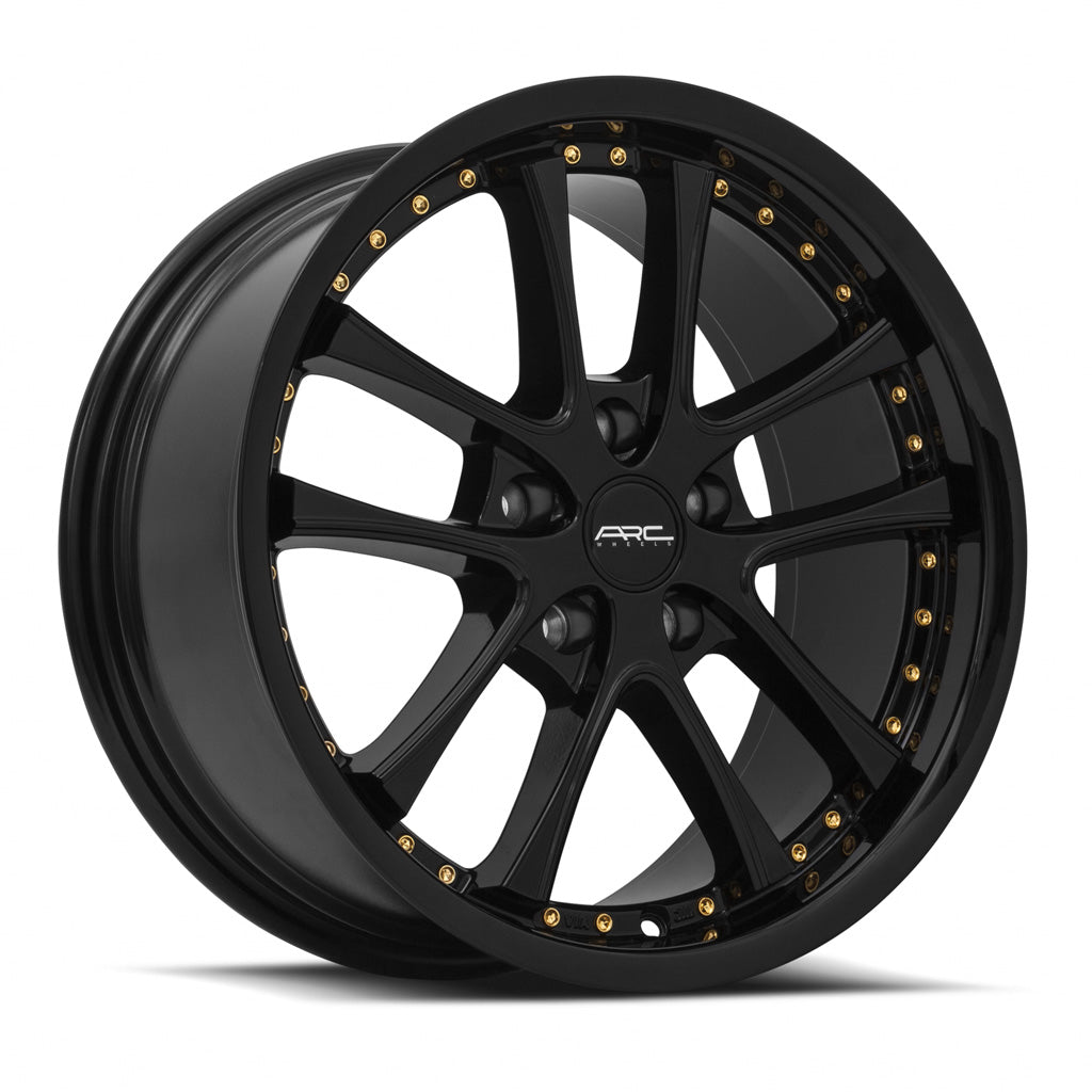 Vors AR5 Gloss Black wheel — front face view