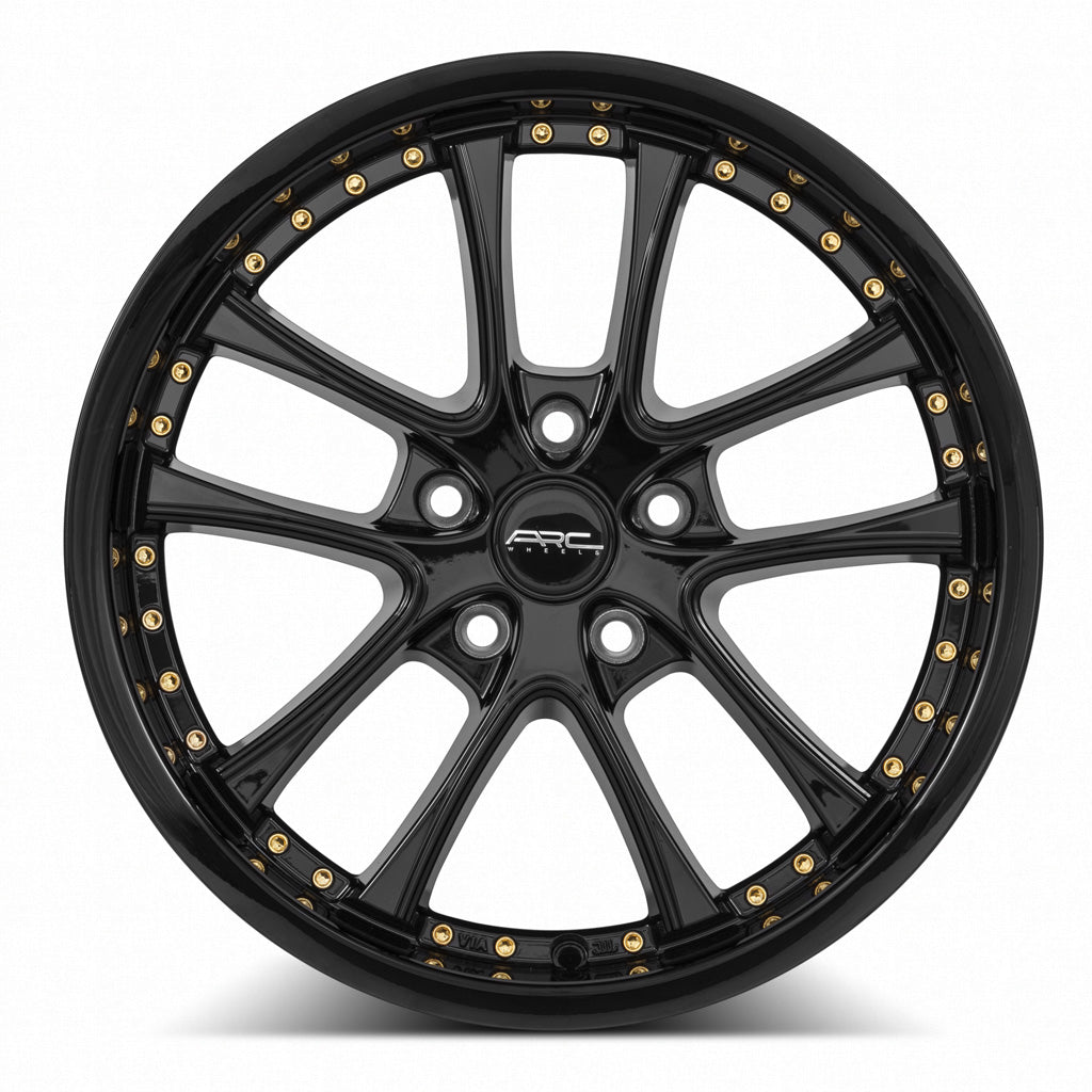 Vors AR5 Gloss Black wheel — angled profile view
