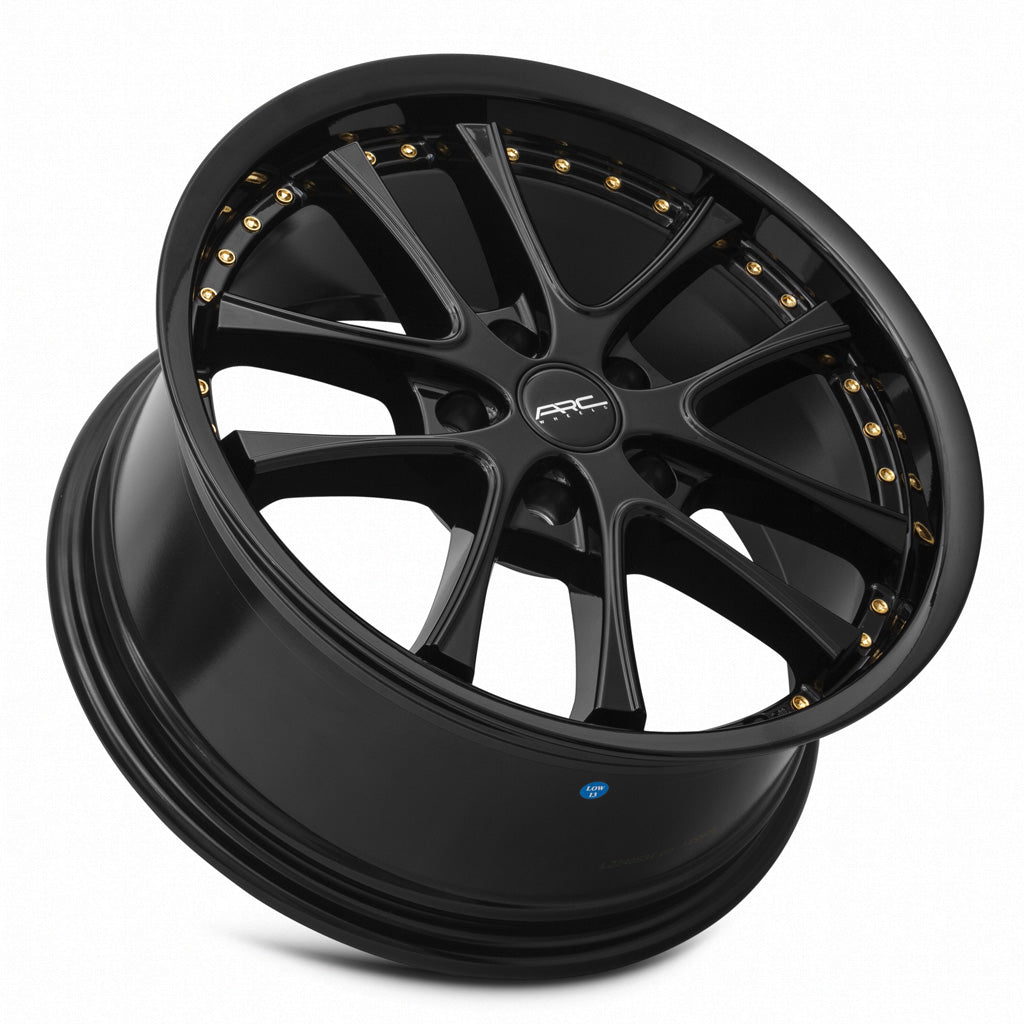 Vors AR5 Gloss Black wheel — lip and spoke detail