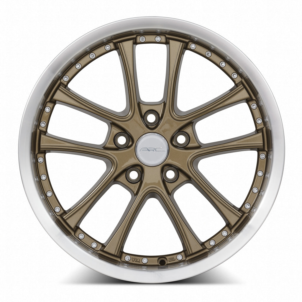 Vors AR5 Bronze Machined Lip wheel — angled profile view
