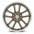 Vors AR5 Bronze Machined Lip wheel — angled profile view