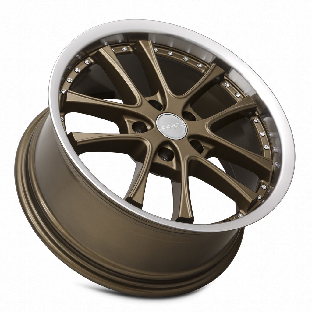 Vors AR5 Bronze Machined Lip wheel — lip and spoke detail