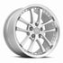 Vors AR5 Silver Machined Face wheel — front face view