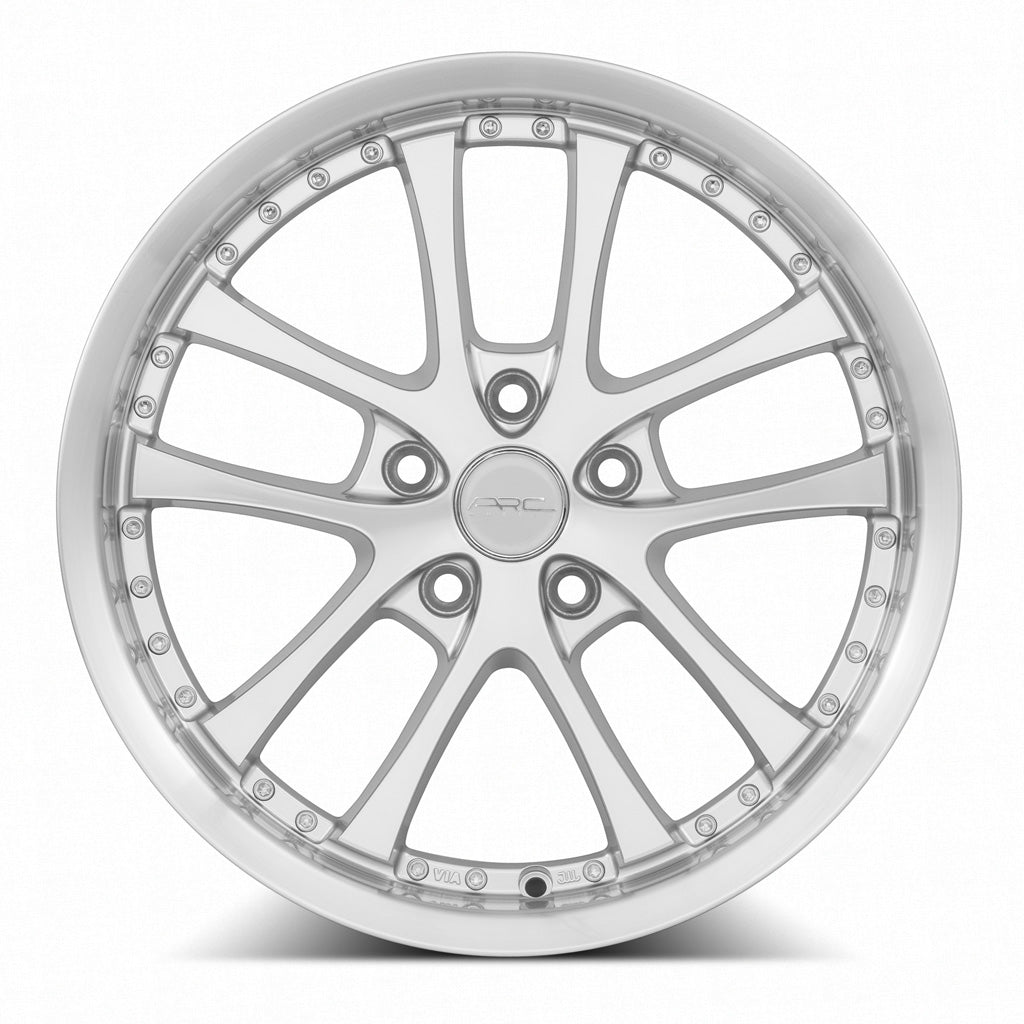 Vors AR5 Silver Machined Face wheel — angled profile view