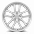 Vors AR5 Silver Machined Face wheel — angled profile view