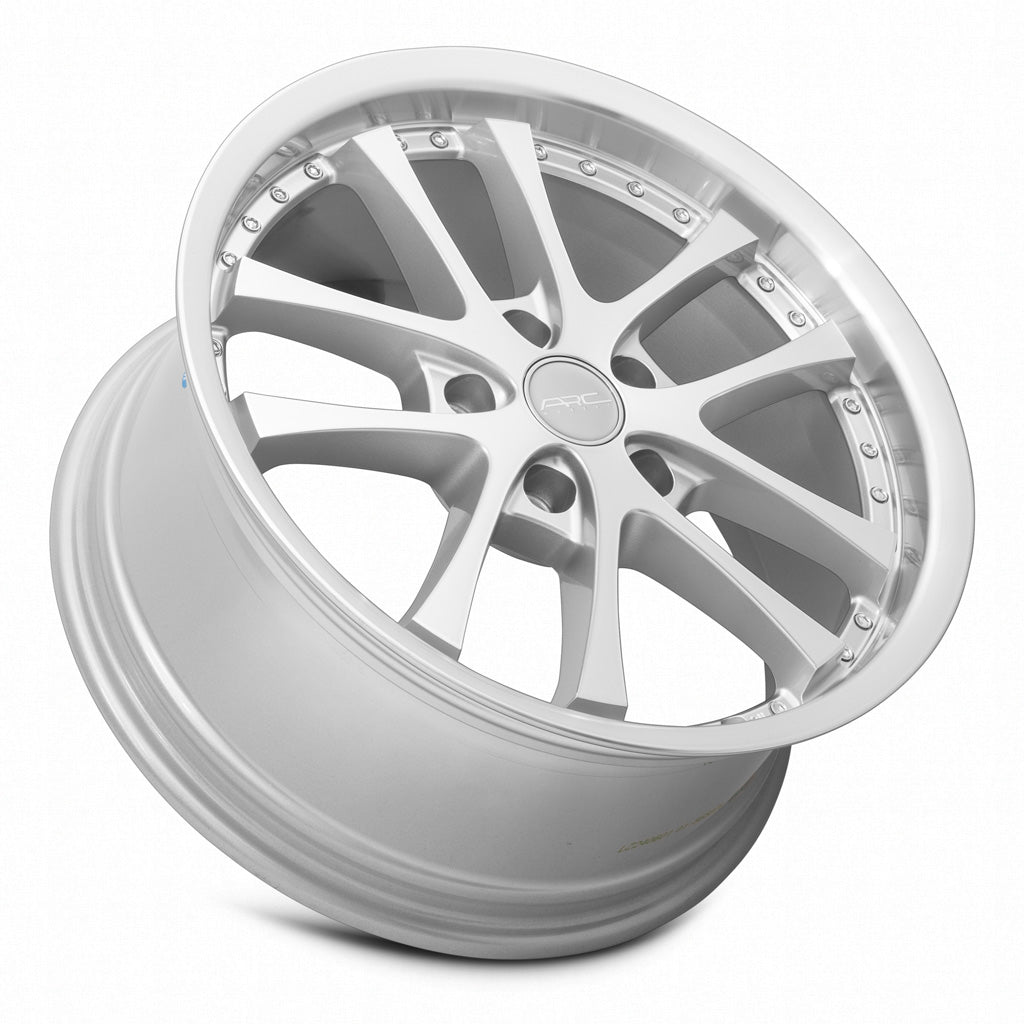 Vors AR5 Silver Machined Face wheel — lip and spoke detail