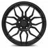 MRR F24 Gloss Black wheel — angled profile view
