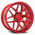 MRR FS01 Candy Red wheel — front face view