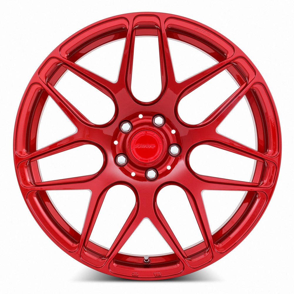 MRR FS01 Candy Red wheel — angled profile view