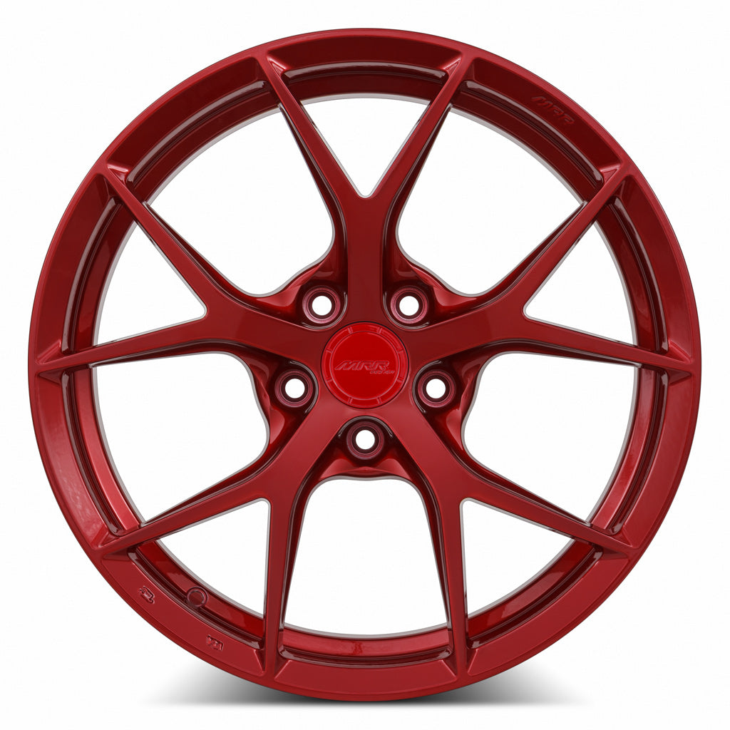 MRR FS06 Candy Red wheel — angled profile view