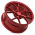 MRR FS06 Candy Red wheel — lip and spoke detail