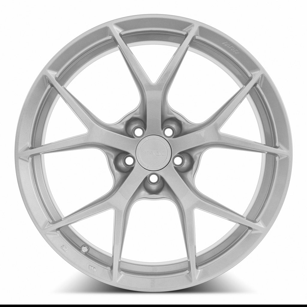 MRR FS06 Liquid Silver wheel — angled profile view