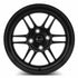 Vors LT01 Gloss Black wheel — angled profile view