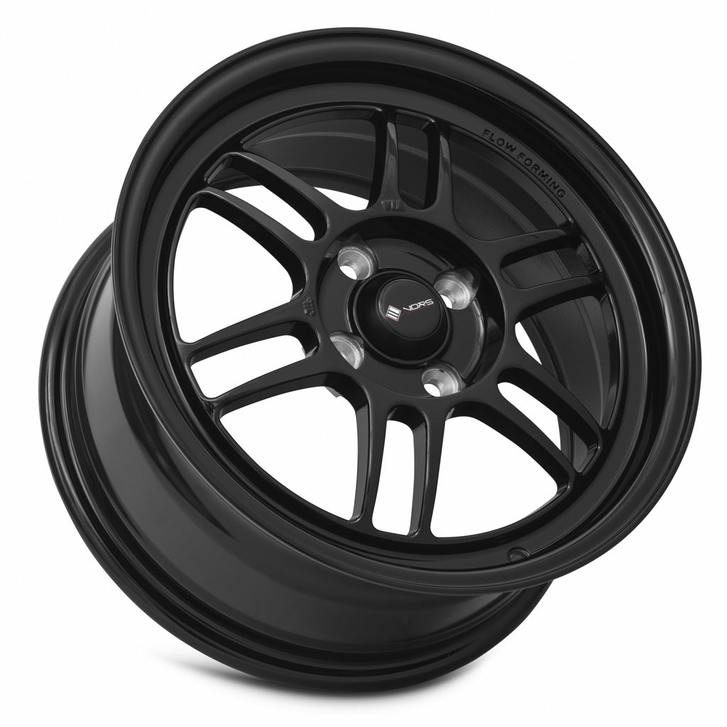 Vors LT01 Gloss Black wheel — lip and spoke detail