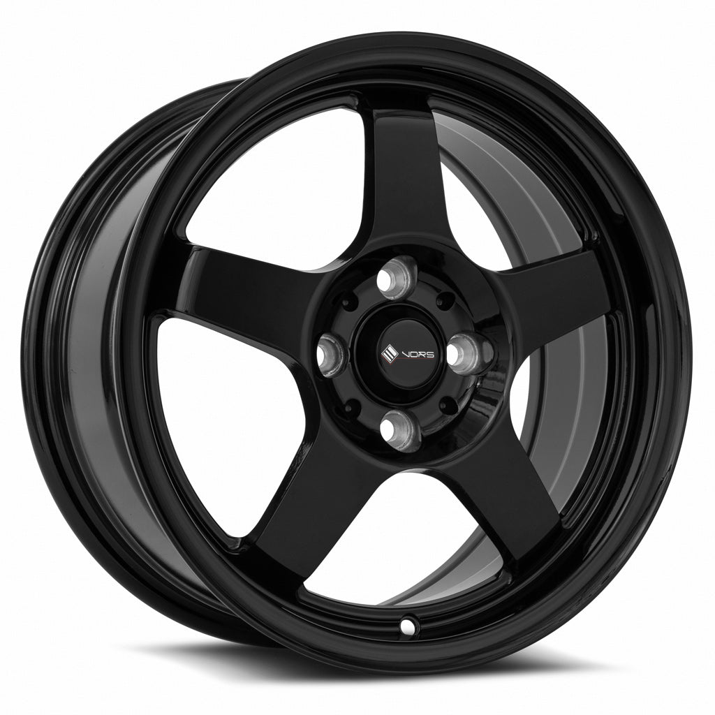 Vors LT05 Gloss Black wheel — front face view
