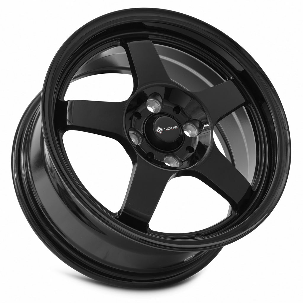 Vors LT05 Gloss Black wheel — lip and spoke detail