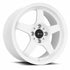 Vors LT05 White wheel — front face view