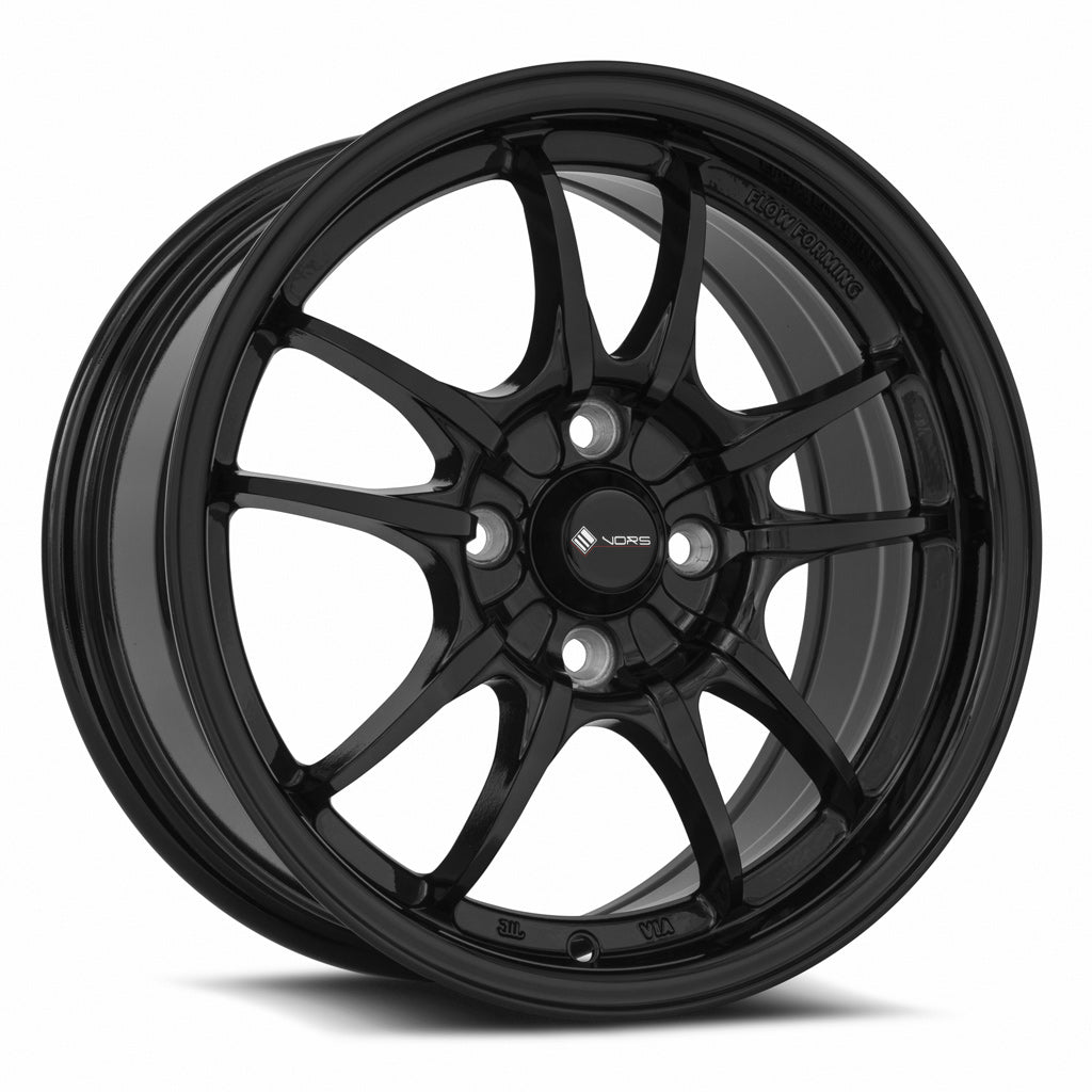 Vors LT10 Gloss Black wheel — front face view