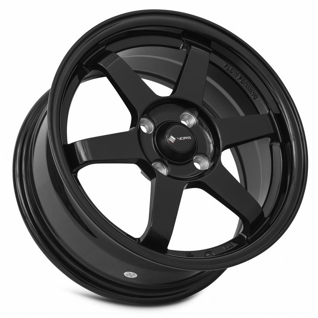 Vors LT37 Gloss Black wheel — lip and spoke detail