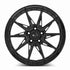 Vors LT55 Gloss Black wheel — angled profile view