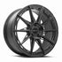 Vors LT55 Gloss Gun Metal wheel — front face view