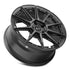 Vors LT55 Gloss Gun Metal wheel — lip and spoke detail