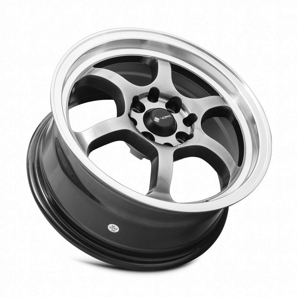 Vors LT61 Hyper Black wheel — lip and spoke detail
