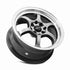 Vors LT61 Hyper Black wheel — lip and spoke detail