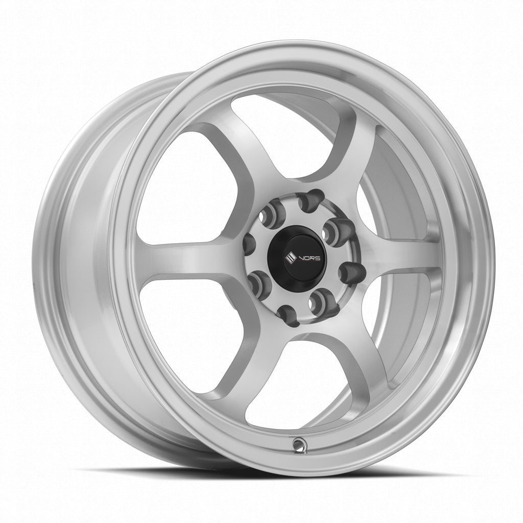 Vors LT61 Silver Machined Face wheel — front face view
