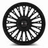 Vors LT95 Gloss Black wheel — angled profile view