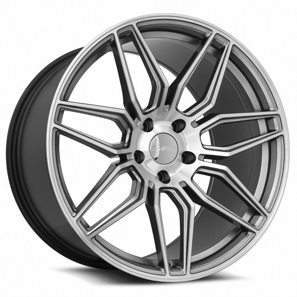 MRR M024 Gloss Gun Metal wheel — front face view