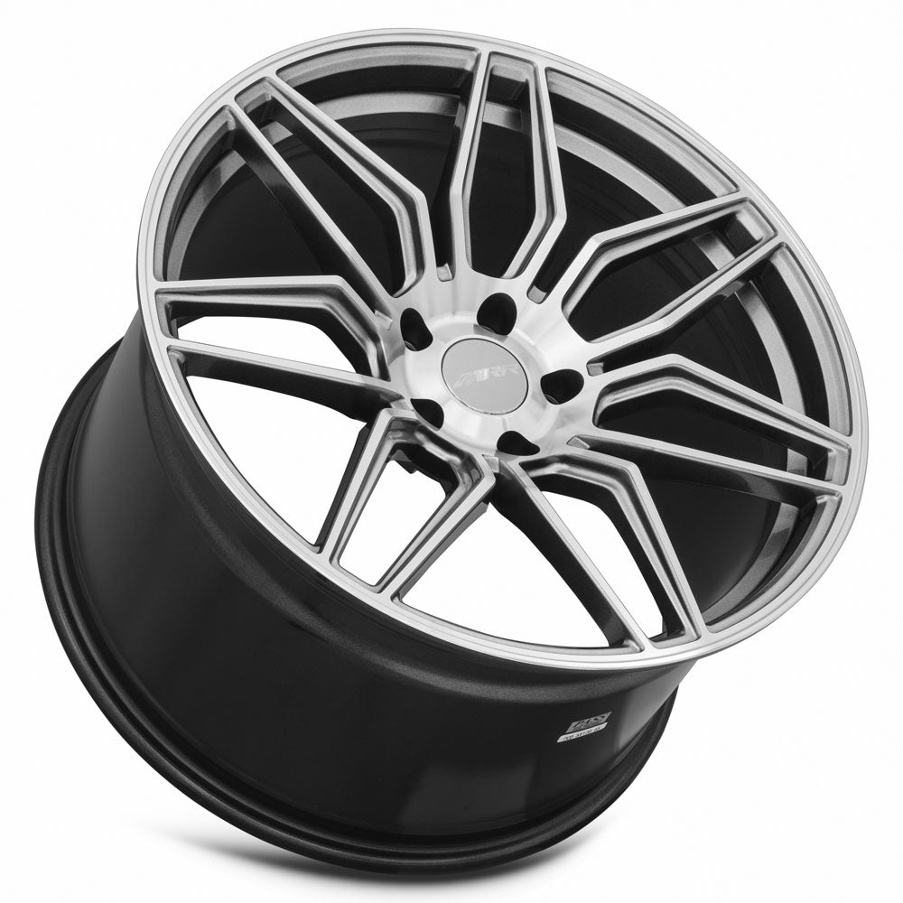 MRR M024 Gloss Gun Metal wheel — lip and spoke detail