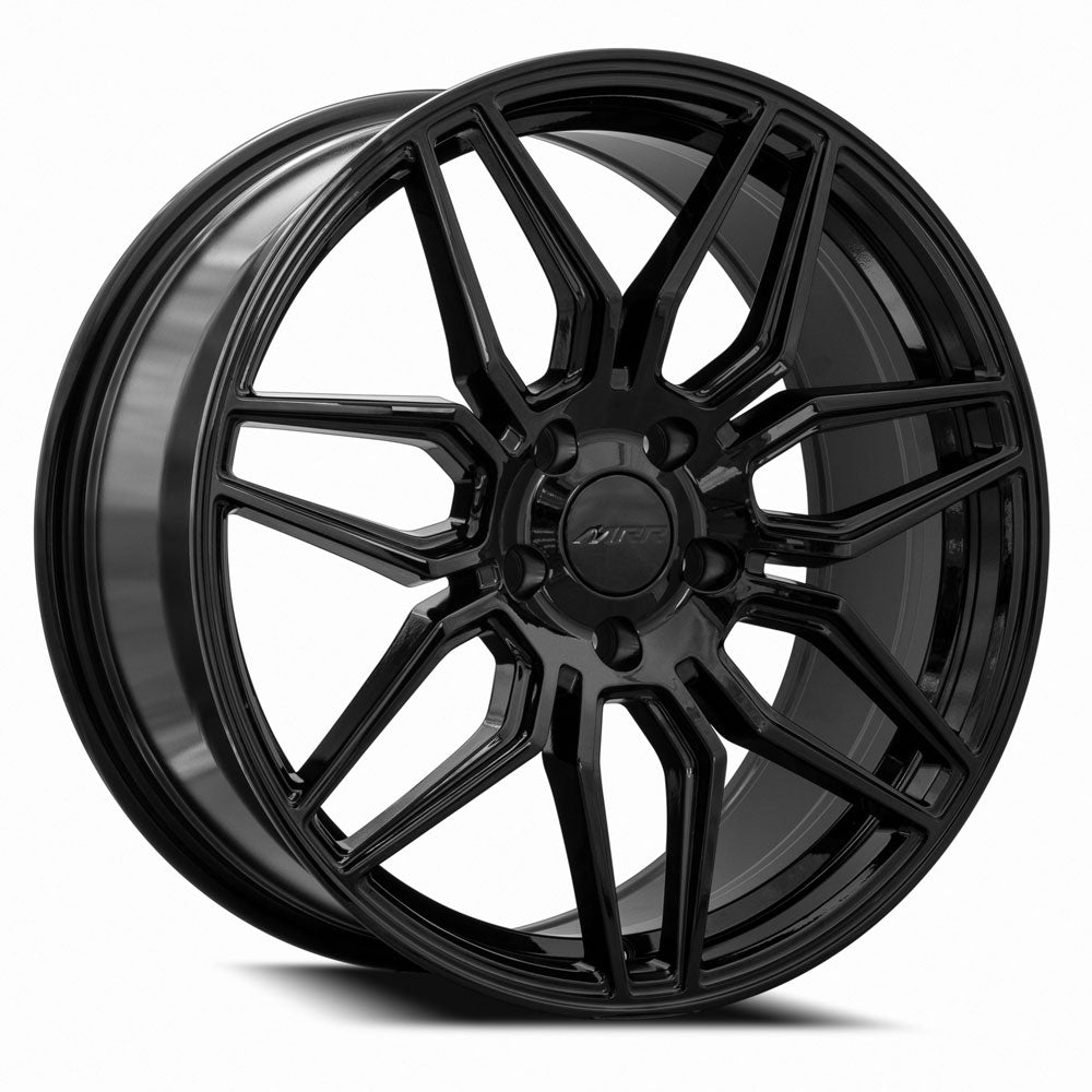 MRR M024 Gloss Black wheel — front face view