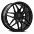 MRR M024 Gloss Black wheel — front face view