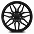 MRR M024 Gloss Black wheel — angled profile view