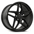 MRR M755 Gloss Black wheel — front face view