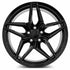 MRR M755 Gloss Black wheel — angled profile view