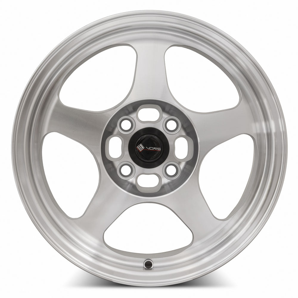 Vors SP1 Silver Machined Face wheel — angled profile view