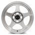 Vors SP1 Silver Machined Face wheel — angled profile view