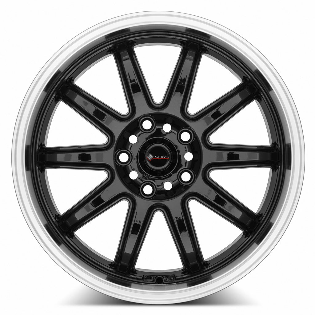 Vors SP2 Gloss Black wheel — angled profile view