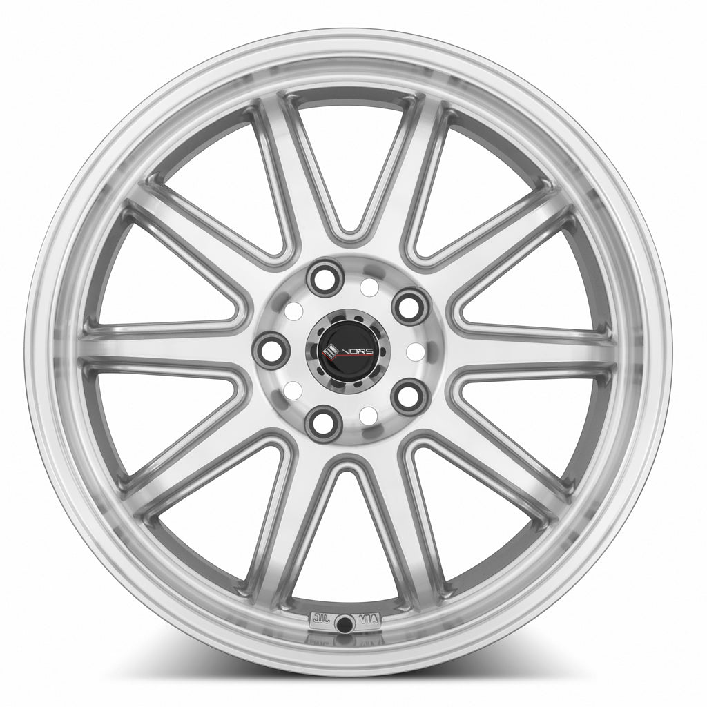 Vors SP2 Silver Machined Face wheel — angled profile view