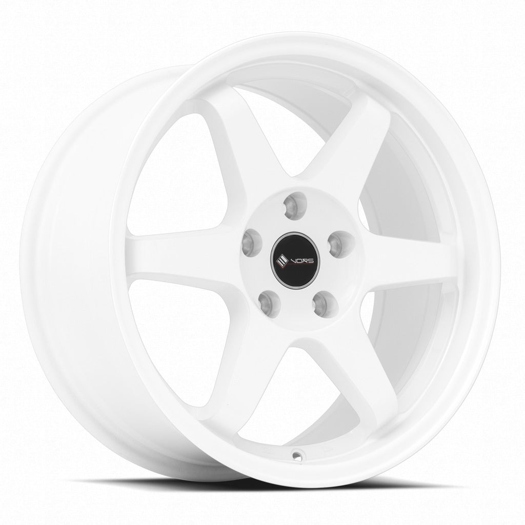 Vors TR37 White wheel — front face view