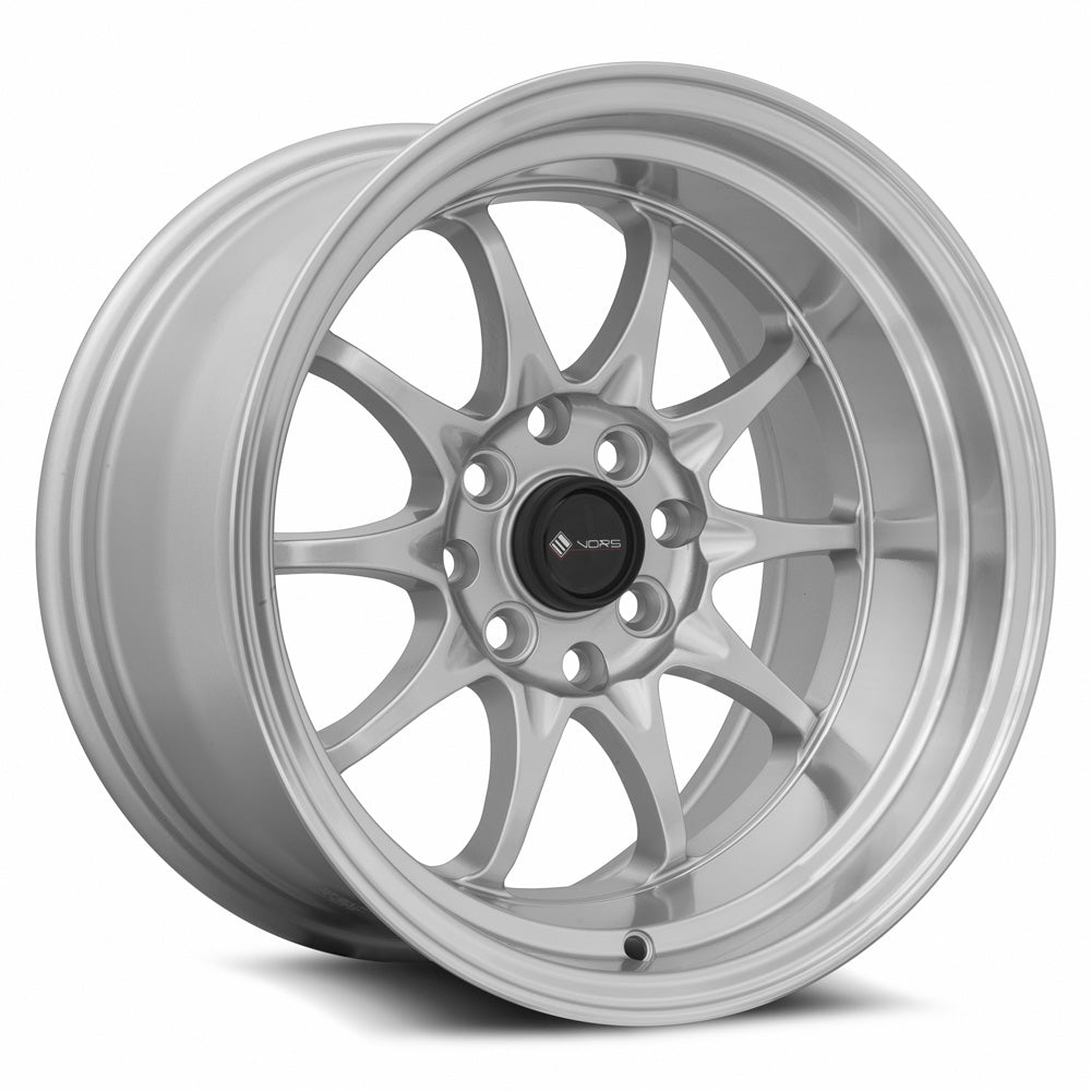 Vors TR3 Silver Machine Lip wheel — front face view