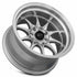 Vors TR3 Silver Machine Lip wheel — lip and spoke detail