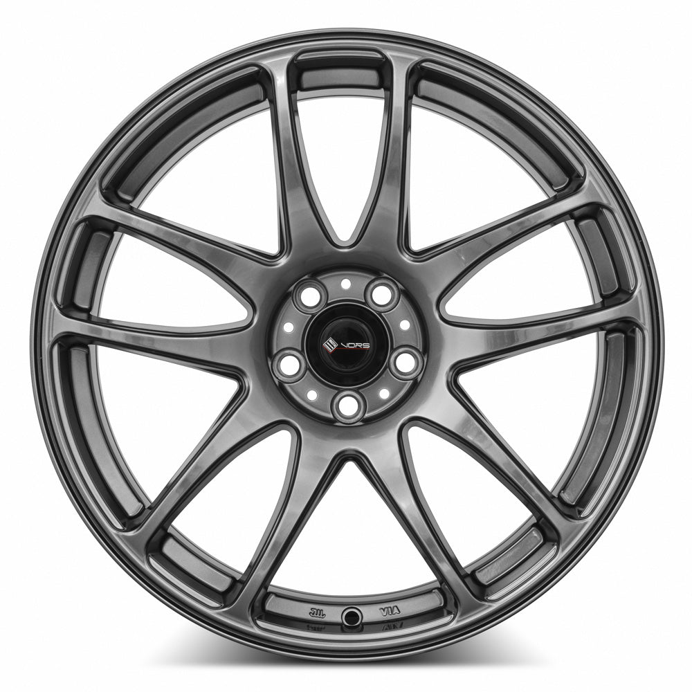 Vors TR4 Hyper Black wheel — angled profile view