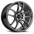 Vors TR4 Hyper Black wheel — front face view