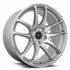 Vors TR4 Silver Machined Face wheel — front face view